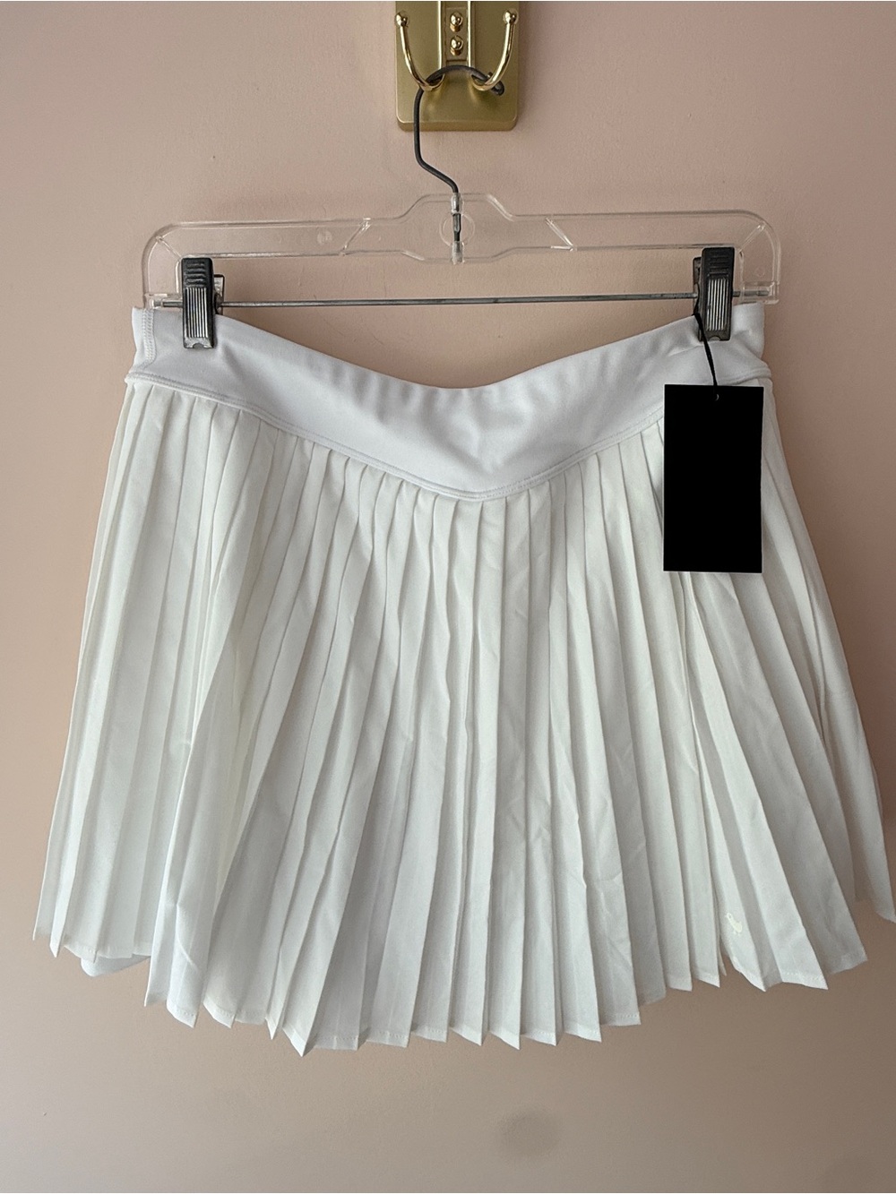 NWT Bad Birdie Double Down Pleated Golf Skort White Size Large - Picture 2 of 9